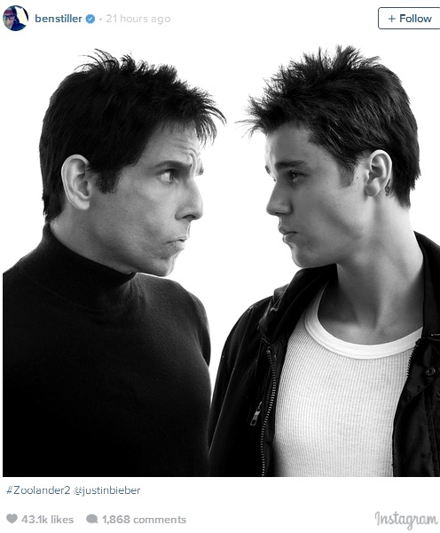 Justin Bieber & Ben Stiller Adu Akting di Film Zoolander 2
